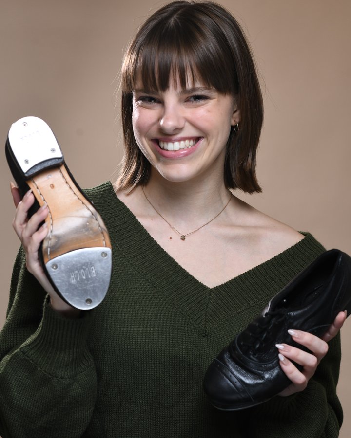Leah Schwartzenberger in a tap dance portrait